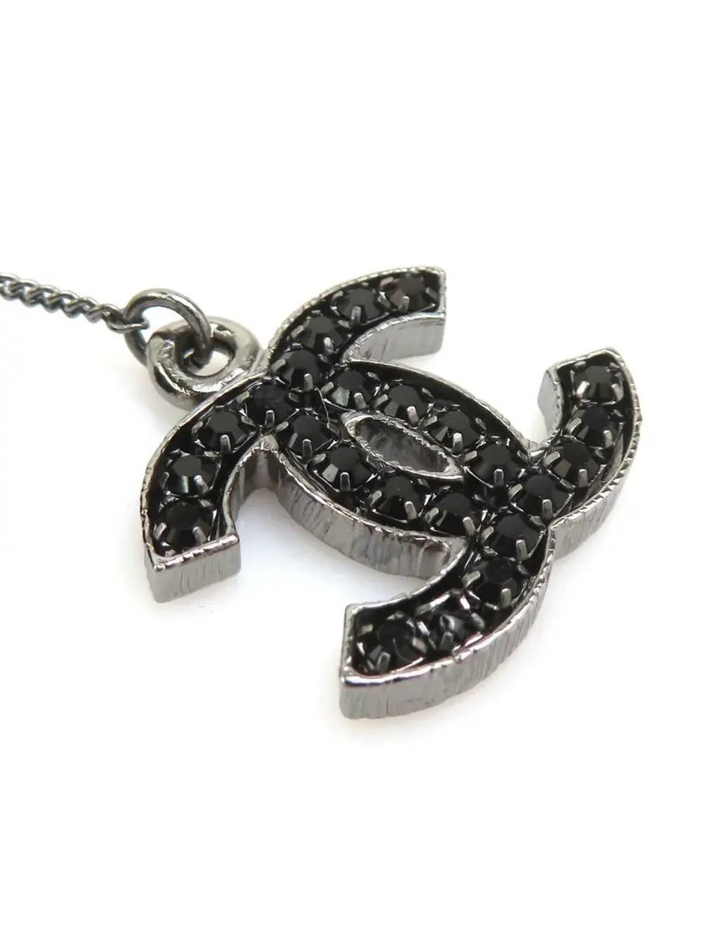 Chanel Cc Logo Pendant Necklace Metal #244538C74B